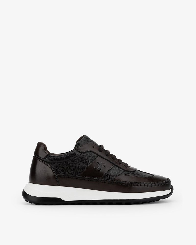 Tamer Tanca Erkek Hakiki Deri Kahverengi Sneakers & Spor Ayakkabı